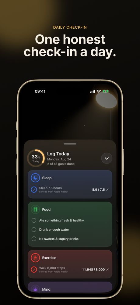 One honest check-in a day